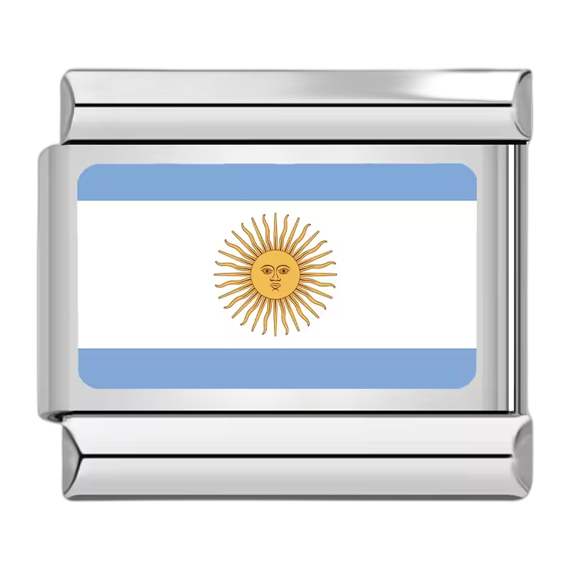 Argentina Flag – Silver