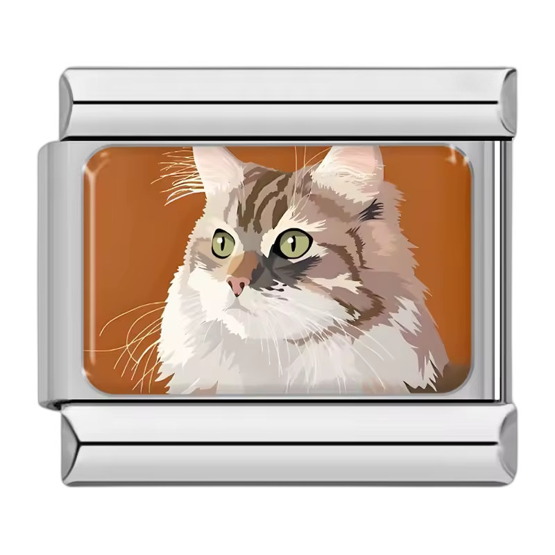 Cat Portrait 4 – Silver