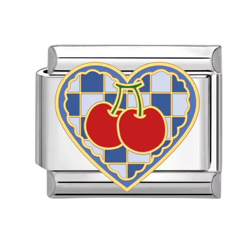 Cherry Heart Mosaic – Silver