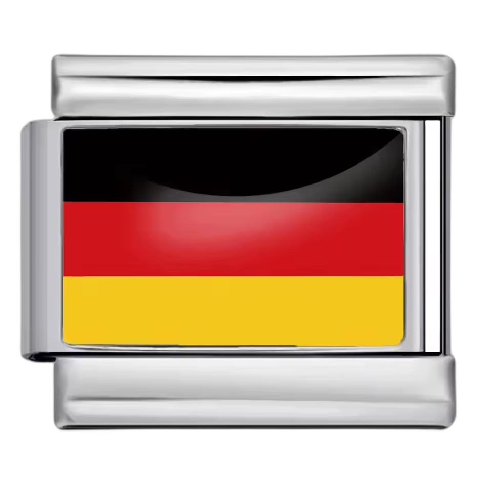 Germany Flag – Silver