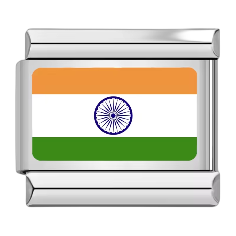 India Flag – Silver