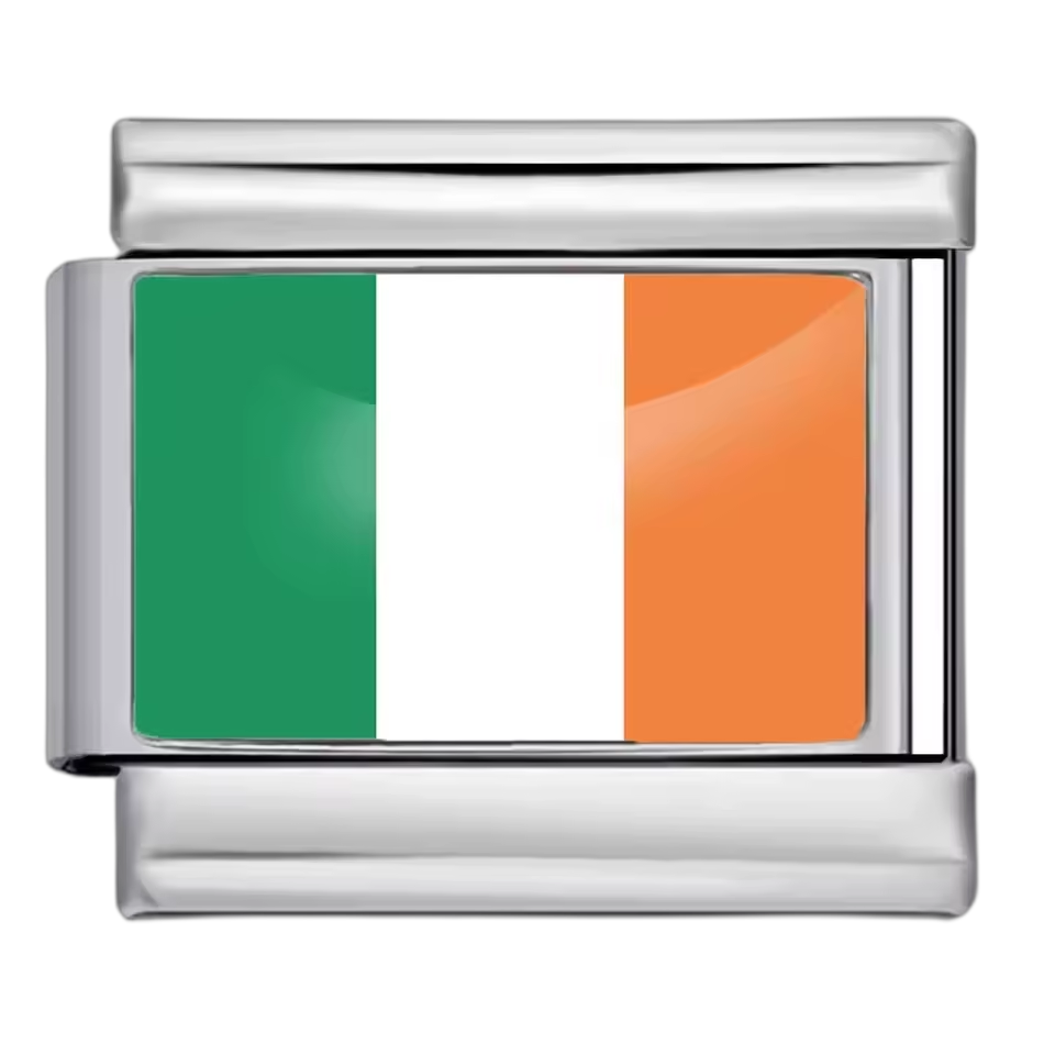 Ireland Flag – Silver