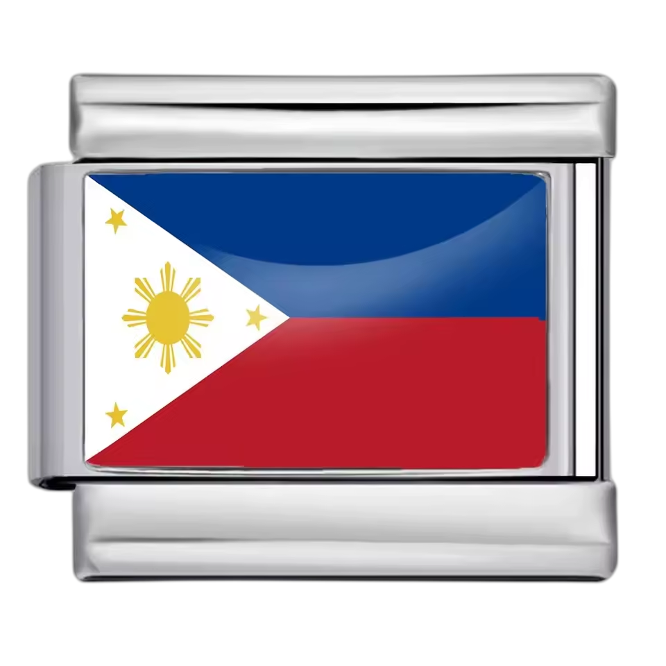 Philippines Flag – Silver