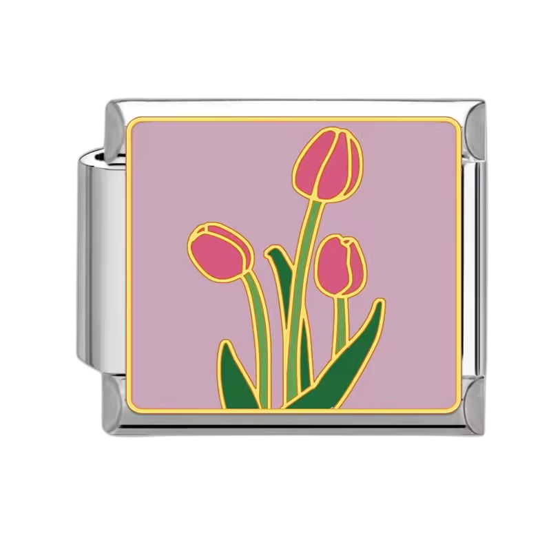 Pink Tulips – Silver