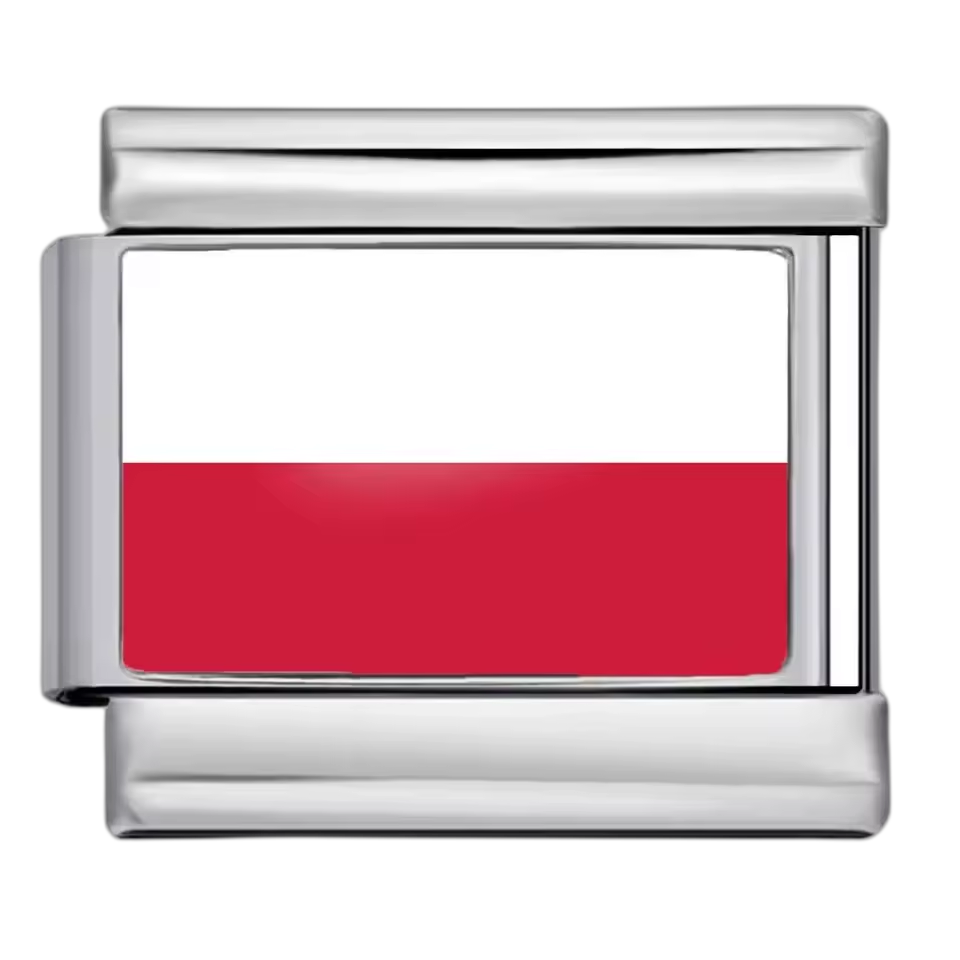 Poland Flag – Silver