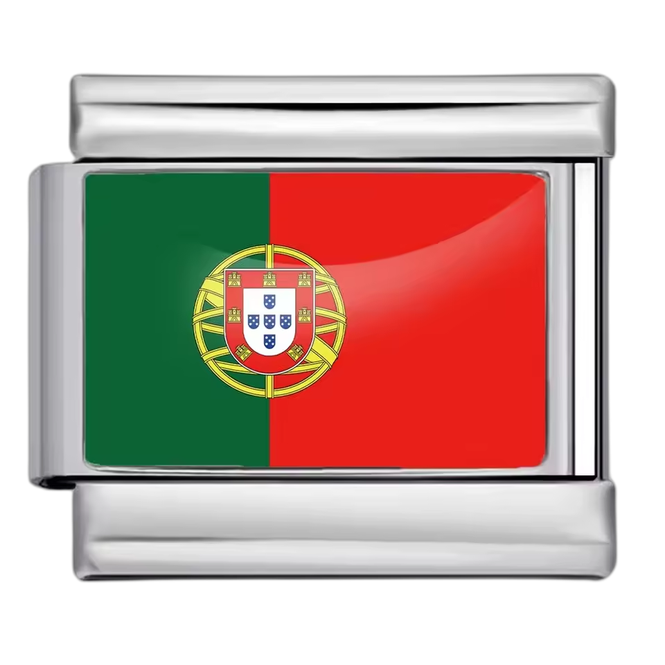 Portugal Flag – Silver
