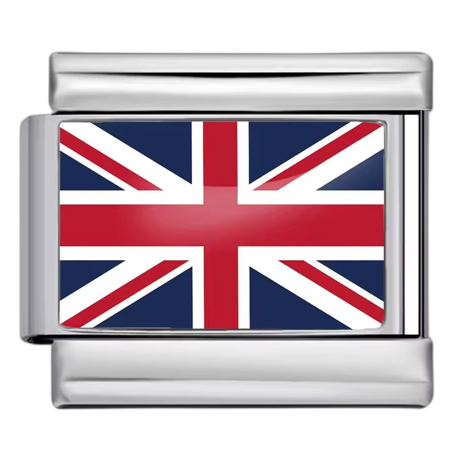 United Kingdom Flag – Silver