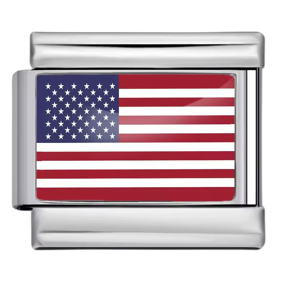 United States Flag – Silver