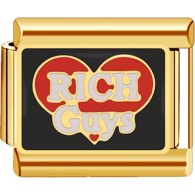Message – Rich Guys – Red Heart & Gold