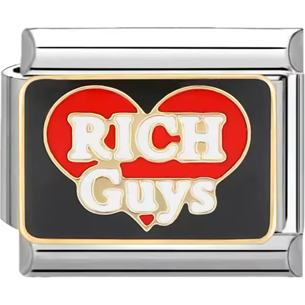 Message – Rich Guys – Red Heart & Gold
